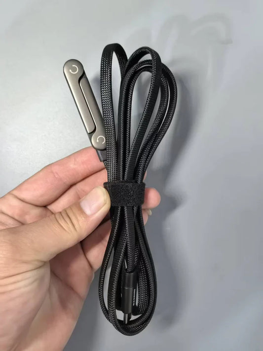 Câble Intelligent 2-en-1 – Charge Rapide & Support Téléphone CG