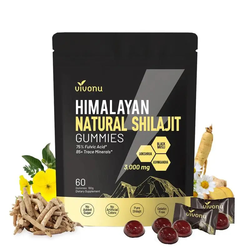 Gommes Énergétiques Shilajit de l'Himalaya CMY