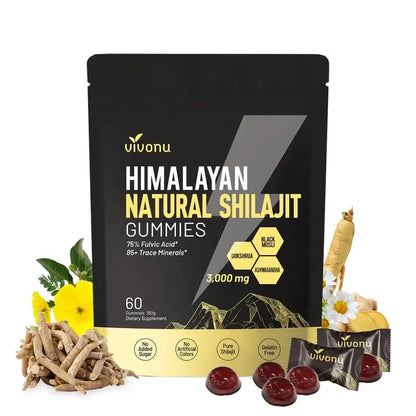Gommes Énergétiques Shilajit de l'Himalaya CMY