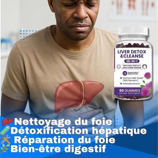 LIVER DETOX & CLEANSE-28 en 1 pour le nettoyage et la détoxification du foie