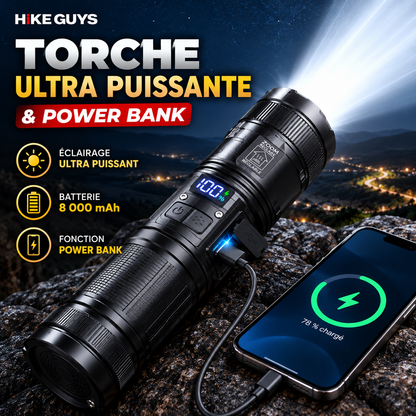 🔦 Lampe Torche LED P50 – Puissance et Fiabilité à Portée de Main !