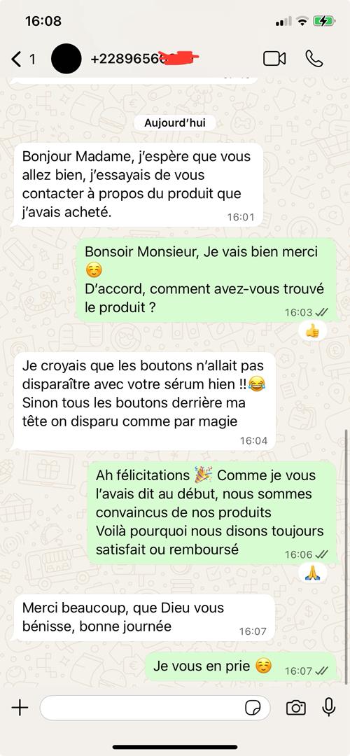 Sérum hydratant contre les boutons dèrrière la tête & les Poils incarnés