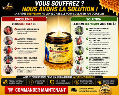 🐝 BEE Venom™ – La Crème au Venin d’Abeille qui Soulage les Douleurs Musculaires et Articulaires